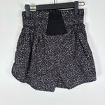 Free People Movement Is he Way Home Shorts Small Animal Print Black Photo 1
