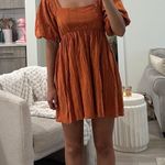 Boutique Orange Mini Dress Photo 0