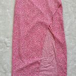 Abercrombie & Fitch Pink Floral Slit Midi Skirt Photo 0