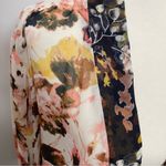 Cato Kimono Cardigan Duster Floral Oversized Lightweight Pink Black Yellow Photo 3