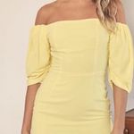 DO+BE Yellow Balloon Sleeve Dress Photo 0