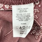 Ann Taylor Burgundy Floral Print Long Sleeve Puff Sleeve Button Cuff Top Medium Photo 5