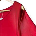 Chico's Travelers Red Dress Split Shoulder Photo 4