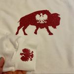 Dyngus day white sweatshirt with red glitter polish eagle buffalo Photo 6