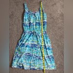Lilly Pulitzer  Kori Sleeveless Mini Dress in High Tide Toile Blue Size XS Cotton Photo 13
