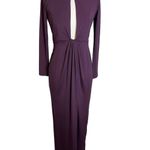 ASOS NWT  plunge cut out slinky maxi dress purple Sz 4 petite Photo 7