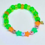 Handmade Kandi Rave Swiftie friendship bracelet stretchy glows in the dark, TTPD, NEW Photo 1