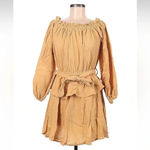 Petal and Pup Women's Beige Callie Off Shoulder Mini Dress Size M Medium NWT Photo 3