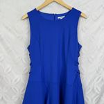 Bar III Tiered Sleeveless Blue Lace-Up A Line Dress Size L NWT Photo 6