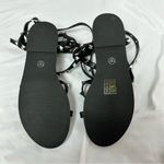 Missguided New  Studded Gladiator Black Sandals in Size 8 Photo 3