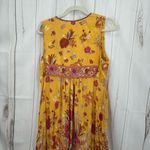 Spell & The Gypsy Women’s Small Yellow Patterned Siren Song Marigold Midi Dress Photo 6