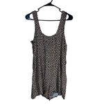 American Eagle ‎ Romper Womens Size S Black Floral Sleeveless Button Down Photo 5