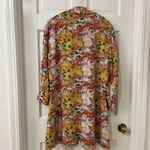 Natural Life  Size L Floral Cottagecore Boho Button Front Shirt Shift Dress Photo 2