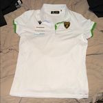 2025 Automobili Lamborghini Squadra Corse Women's Team Polo Shirt macacron White Size M Photo 0