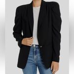 Ramy Brook Albie puff sleeve navy one button blazer sz 6 Photo 4