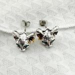 Sphynx Cat Studs, Cat Studs, Sphynx Cat Jewelry, Gothic Earrings, Cat Jewelry Silver Photo 1