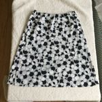 The Limited Vintage Circle Pattern Slip Skirt Black White - Sz Small Photo 1