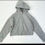 ZARA Cropped Grey Hoodie size S Photo 2
