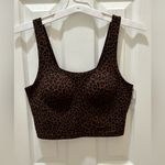 PINK - Victoria's Secret PINK by Victoria Secret Longline Relay Sports Bra Size Large Leopard print NEW Photo 3