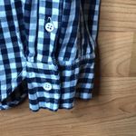 Prince & Fox Woven Large Navy Blue/White Blouse White Photo 6