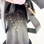 ANTAINA Lolita Black Velvet Side Bow Kitten‎ Heels Coquette Demure Size 7 Photo 3