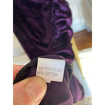 Purple Velvet Mini Dress Long Sleeve Ruched Quiet Luxury S W L A Photo 5