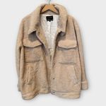 Something Navy  Faux Shearling Teddy Jacket Size XL Photo 5