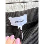 Sans Souci NEW $425 Sans Faff High Rise Ribbed Knit Pull On Flared Pants Black Women Small Photo 3
