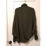 Women Open Front Dolman Sleeve Longline Cardigan Color Green,‎ Size One Size Photo 3