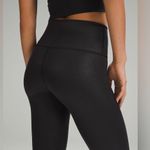 Lululemon NWT  Wunder Train High Rise Tight 28” Foil Black Size 6 Photo 7