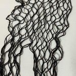 Black Rainbow Metallic Iridescent Glitter Fishnets Fishnet Stockings Tights Pantyhose Hosiery Lingerie Size M/L 💖 Photo 1