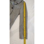 EXPRESS Wool Blend Womens Coat Small Gray Double Breasted unbelted Black Buttons Photo 11
