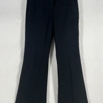 Theory Dress Pants Womens 2 Black Cotton Formal Flare Leg Mid Rise Office Wear Photo 0
