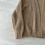 Abercrombie & Fitch  Cardigan Knit Open Front Cream Women’s XL Photo 3