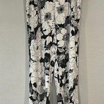 Sunny Leigh  floral stretch pull on wide leg pants L Photo 0