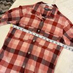 The North Face Red and Pink Plaid Cotton Button Down Shirt XS Photo 4