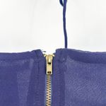 Forever 21  Womens Y2K Vintage Sequin Beaded Butterfly Going Out Top Size M Navy Photo 5