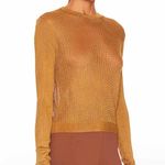 Free People H2O Crew Pullover Tiger Eye Size Medium Photo 2