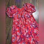 Sundry Nwot red  Floral Puff Sleeve Dress classic cotton spring formal boho $198 Photo 7