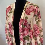 Floral Kimono Cardigan open style lightweight Pink Size M Photo 1