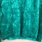 We The Free  Womens XS Milan Green Crushed Velvet Oversized Sweatshirt Y2K Grunge Photo 7