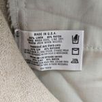 Ashworth Vintage Deadstock 80s Natural Pleated Linen Blend Bermuda Shorts Size 8 Photo 6