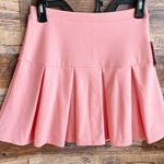 BP . Pleated Tennis Mini Skirt XSMALL Pink Pudding Photo 3