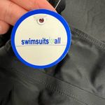 NEW Swimsuits For All plus size black halter tankini top bathing suit size 20 Photo 2