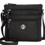 Giani Bernini  Black Crossbody Bag with Textured‎ Finish Photo 0