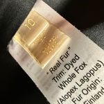 Fleurette Loro Piana Italian Wool Black Fox Fur Trim Collar Coat Size 10 Photo 14