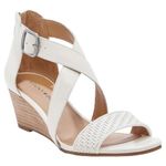 Lucky Brand Womens 7.5 White Wedge Sandals Photo 0