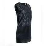 Helmut Lang  Black Textured Mini Dress Photo 2