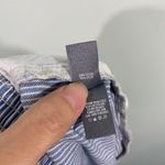 Aerie  Women Blue Striped Drawstring Cotton Pull On Shorts Size L Photo 3