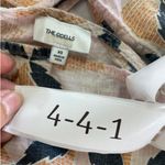 The Odells Dress Womens X Small Pink White Geo Print Lyla Motif Midi Puff Sleeve Size XS Photo 4